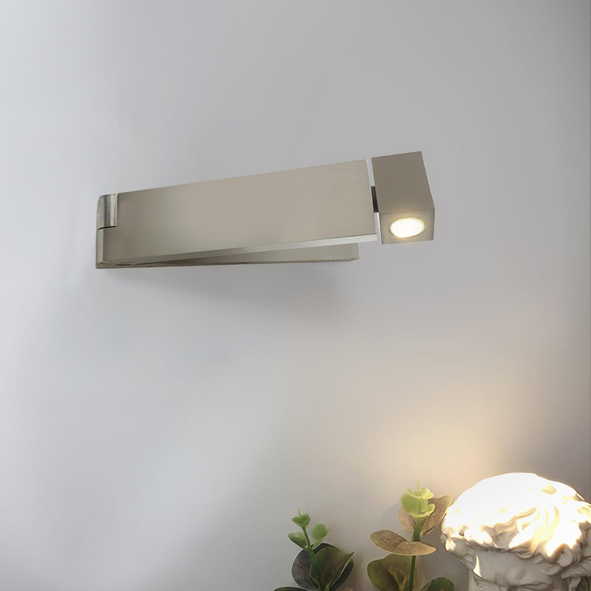 LED-Wandleuchte Aluminiumlegierung Körper Matt Schwarz Nickel Minimalistisch