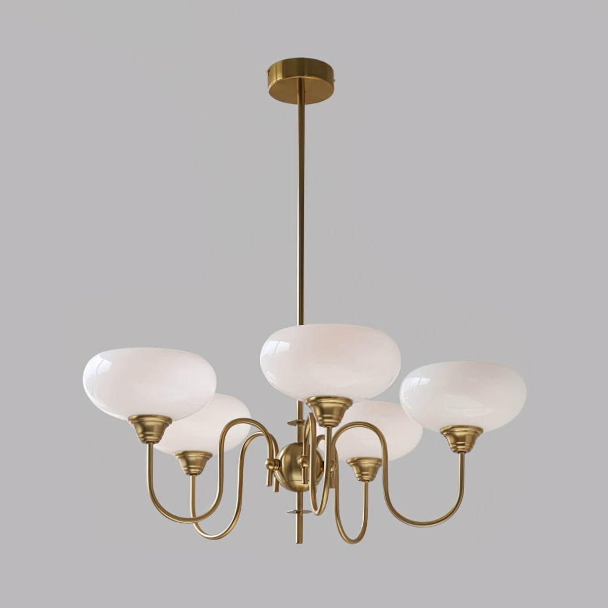 Arisha Vintage LED Metall Glas Kronleuchter Wohnzimmer
