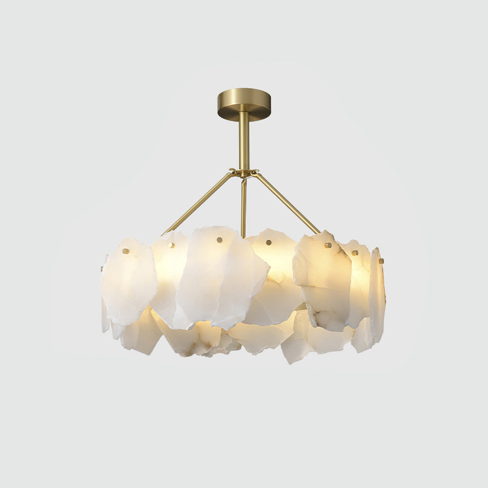 Telen Kronleuchter Alabaster mehrschichtige Halo
