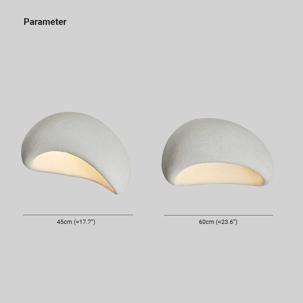 Avi Modern LED Deckenleuchte Weiß/Grau Schlafzimmer/Flur Harz