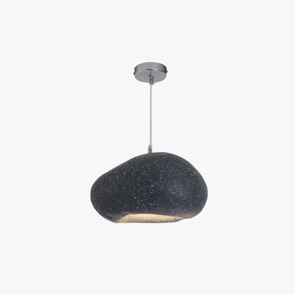 Avi Geometrische Pendelleuchte, Metall/Acryl, Schwarz/Blau, Wohnzimmer