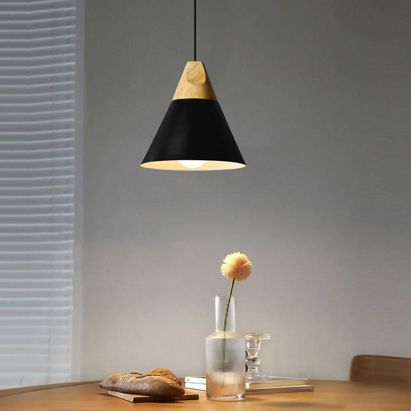Valentina Modern LED Pendelleuchte Holz Metall Wohnzimmer Schlafzimmer