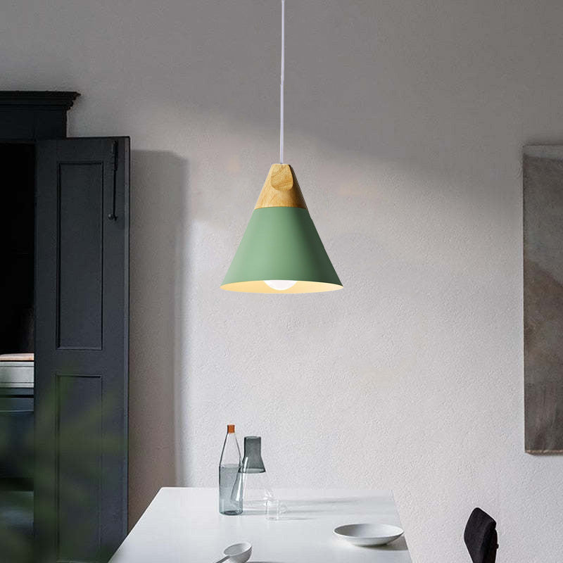 Valentina Modern LED Pendelleuchte Holz Metall Wohnzimmer Schlafzimmer