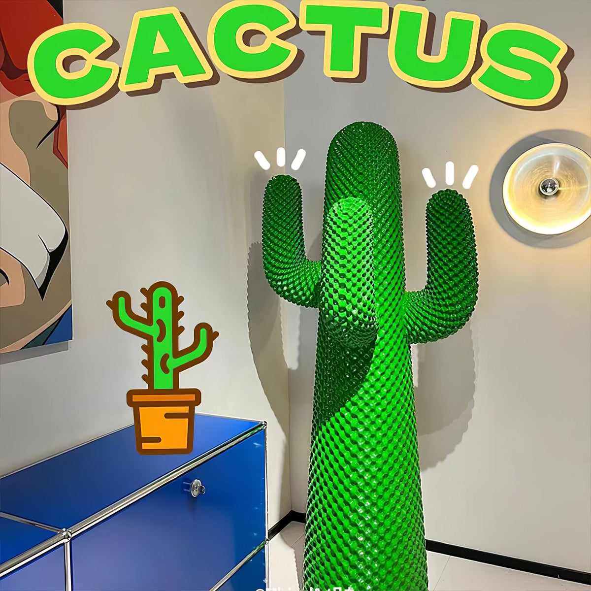 Mello Skulpturale Kaktus-Garderobe