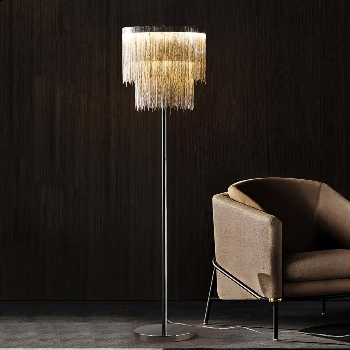 Fringe Cadena Tassel Stehleuchte