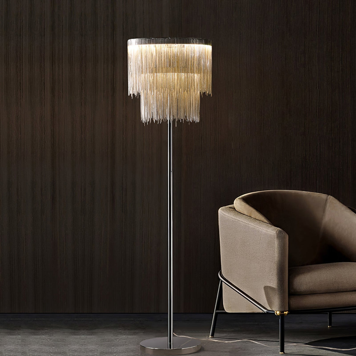 Fringe Cadena Tassel Stehleuchte