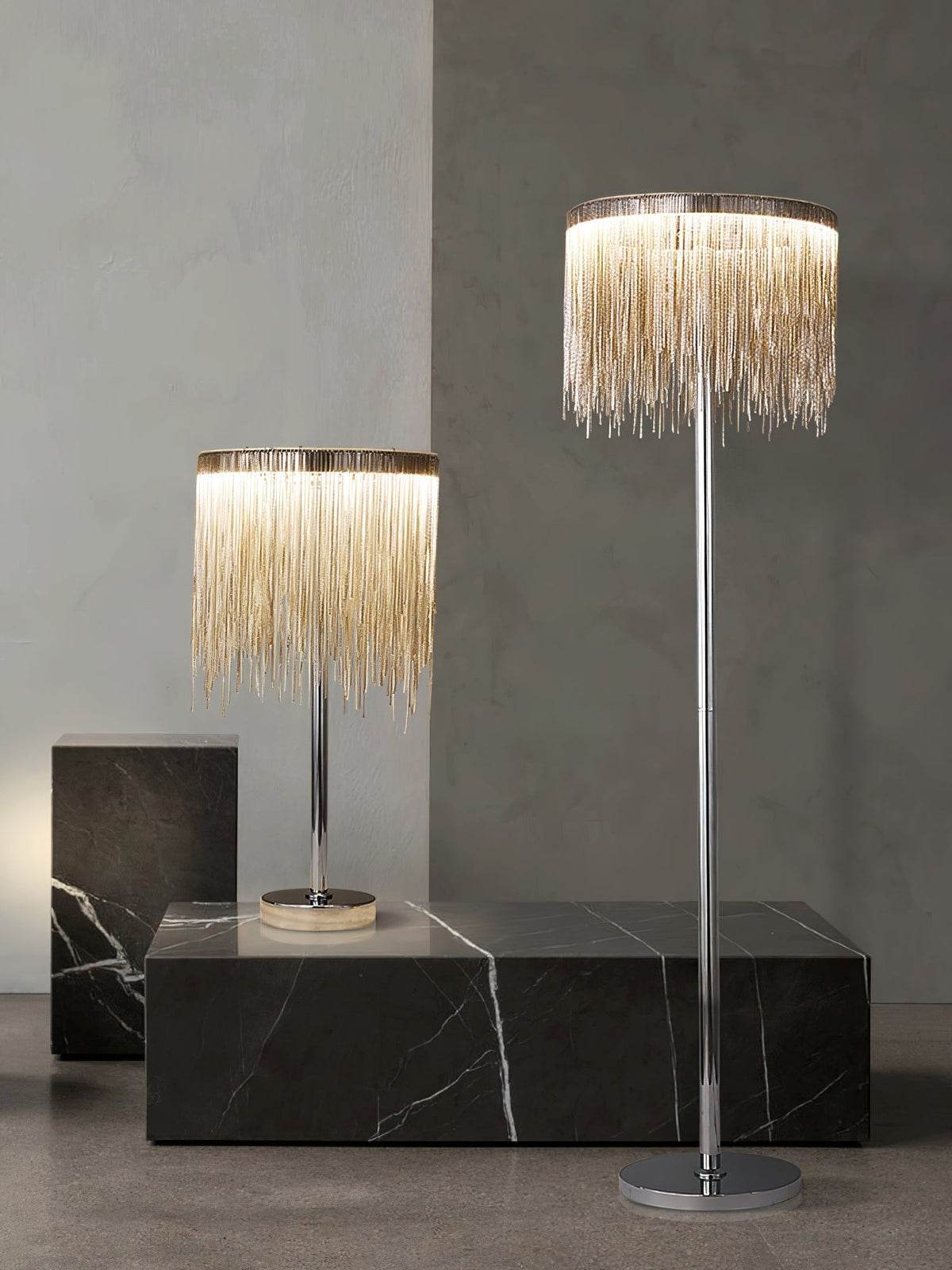 Fringe Cadena Tassel Stehleuchte