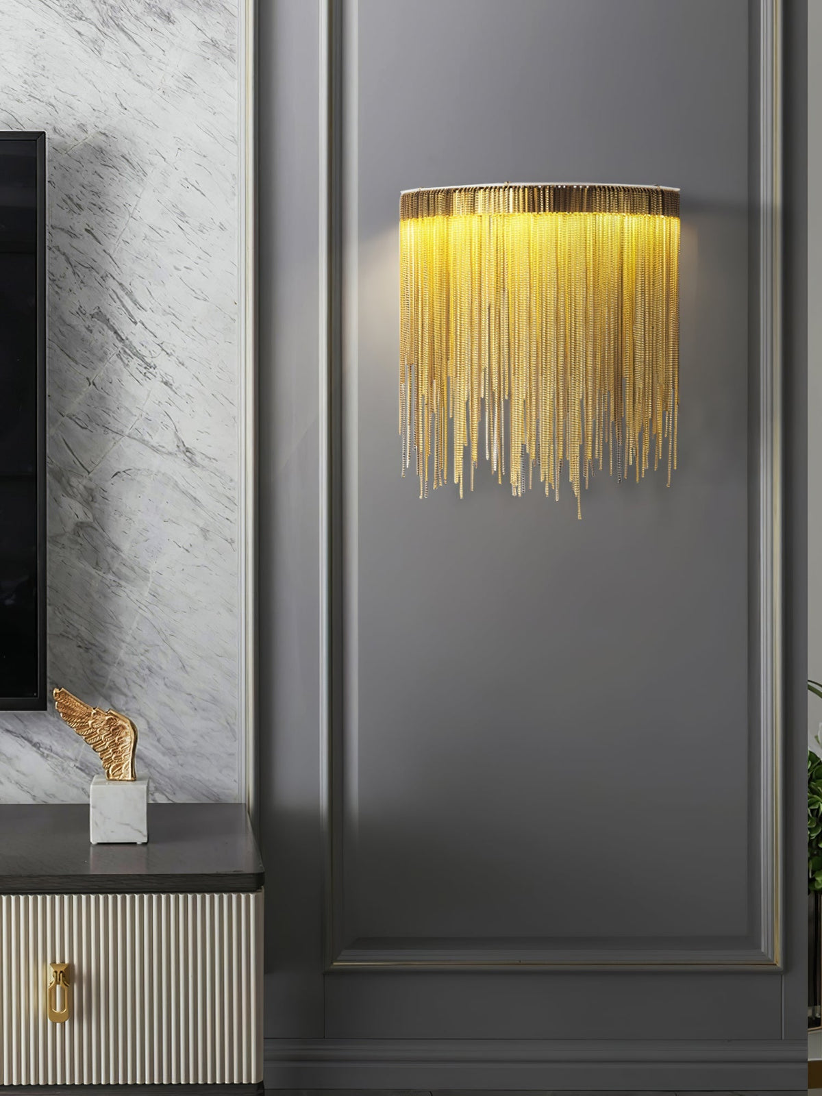 Gove Steel elegante Wandleuchte