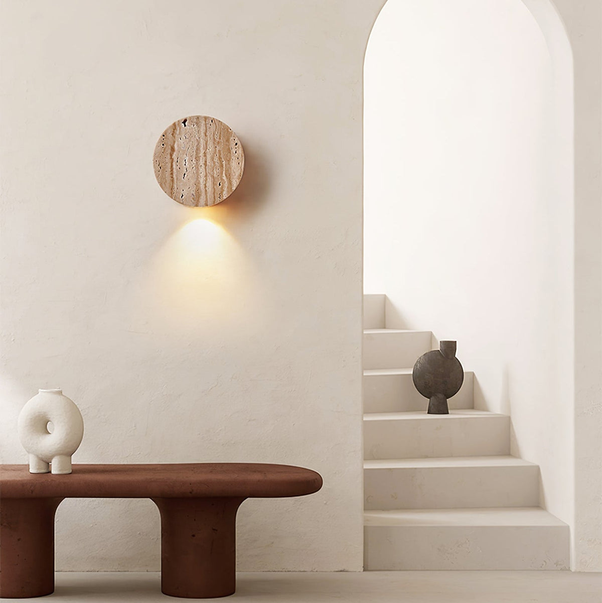 Jenthor Travertine Wandleuchte