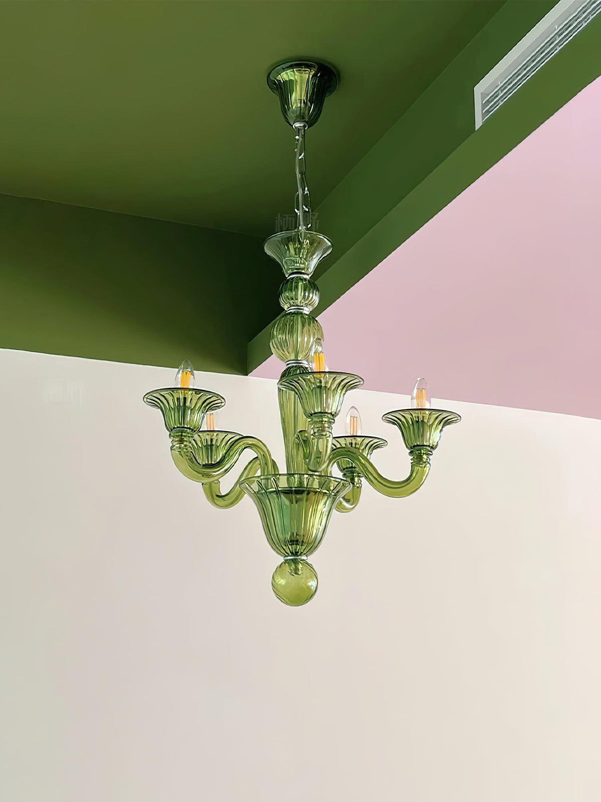 Vase Kronleuchter Murano-Glas Exotisch