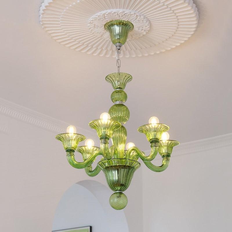 Vase Kronleuchter Murano-Glas Exotisch