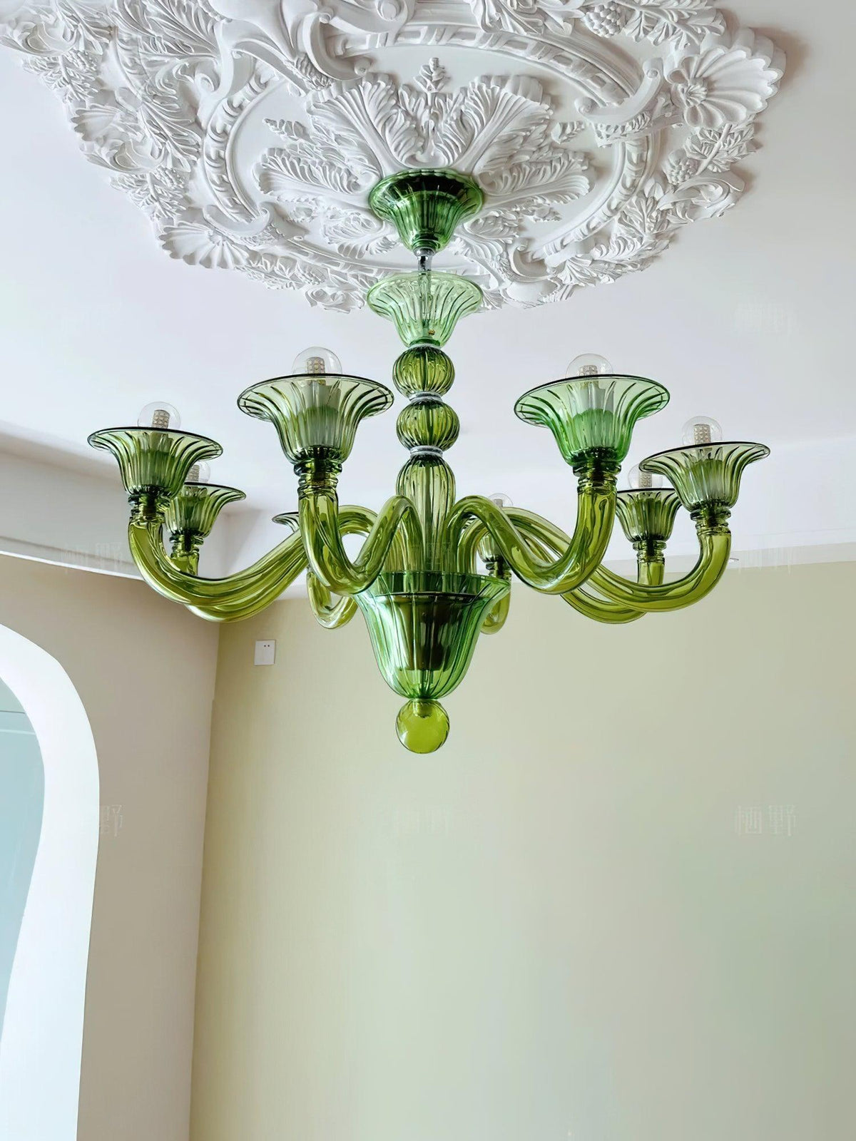 Vase Kronleuchter Murano-Glas Exotisch