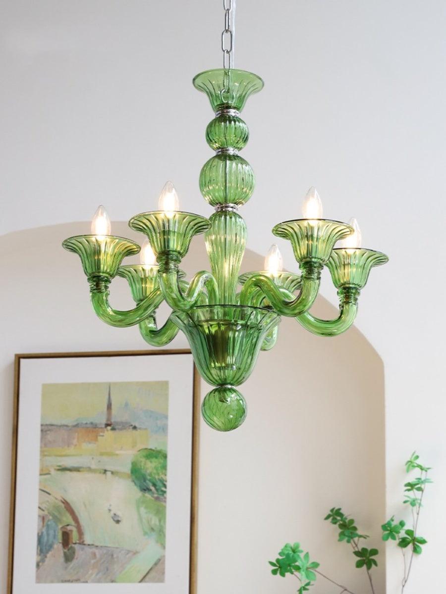 Vase Kronleuchter Murano-Glas Exotisch