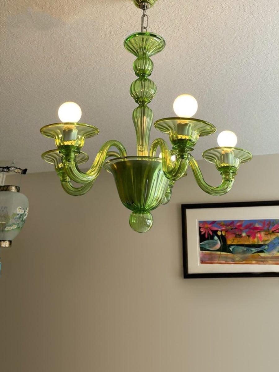 Vase Kronleuchter Murano-Glas Exotisch
