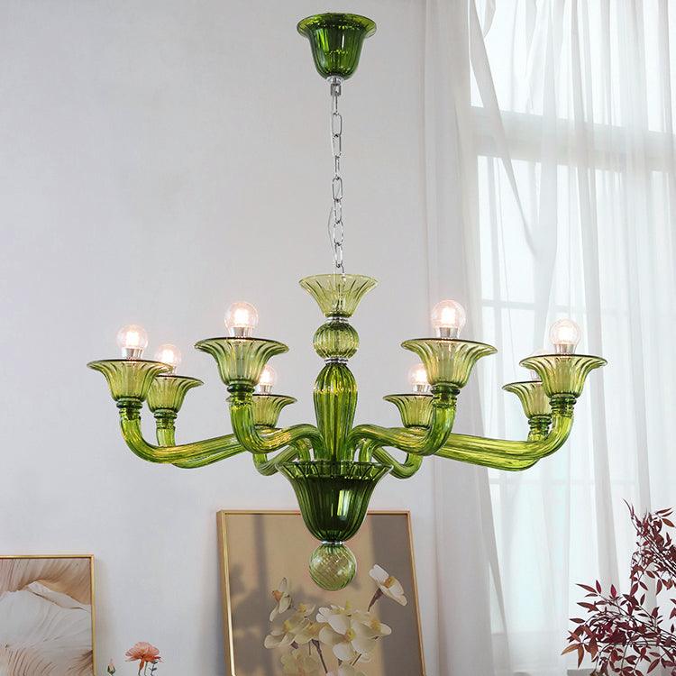 Vase Kronleuchter Murano-Glas Exotisch