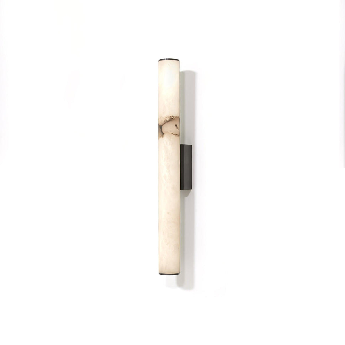 Klyr Vertikale zylindrische Alabaster-Wandleuchte