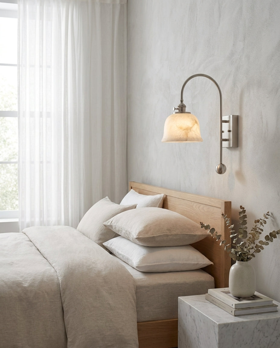 Jarrowhurst Alabaster-Wandleuchte