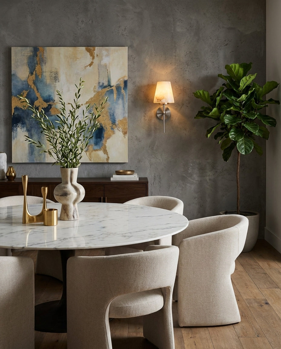Corvenhurst Alabaster-Wandleuchte