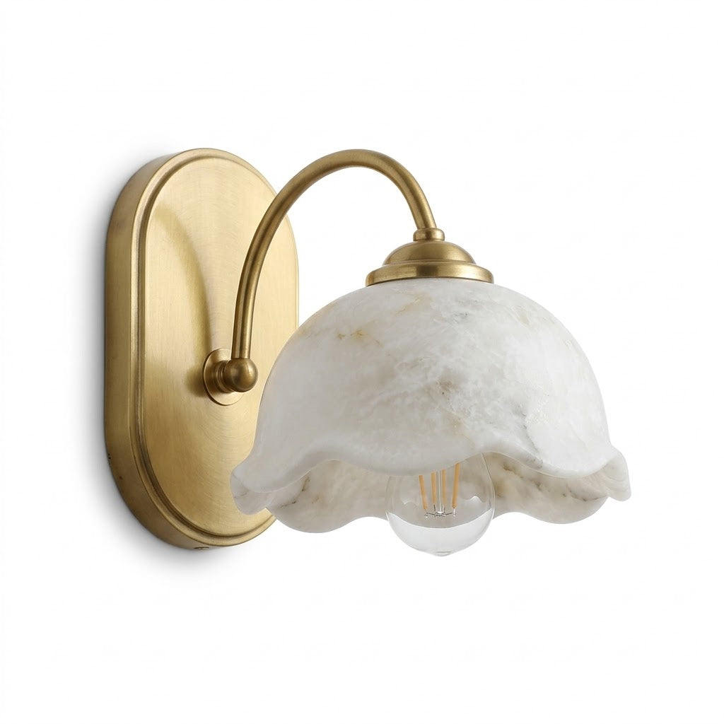 Oakenford Alabaster-Wandleuchte