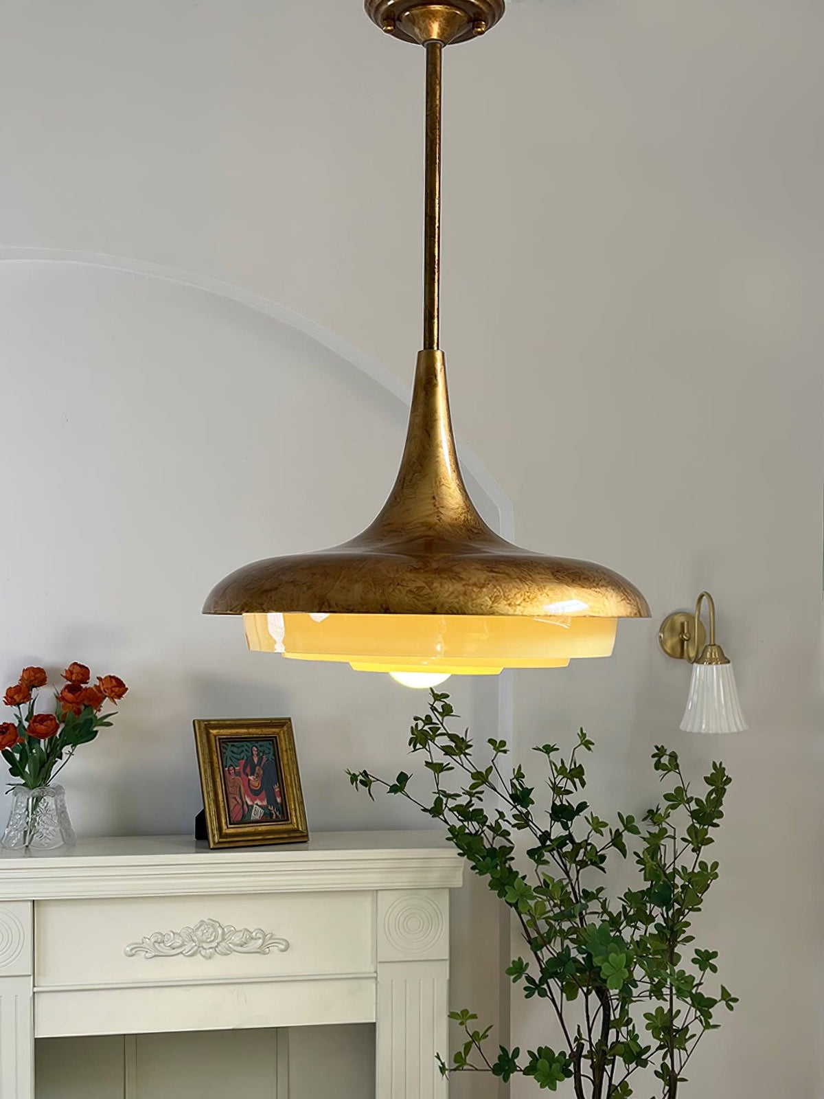 Liorinine Mid-Century-Moderner Pendelleuchte aus Glas