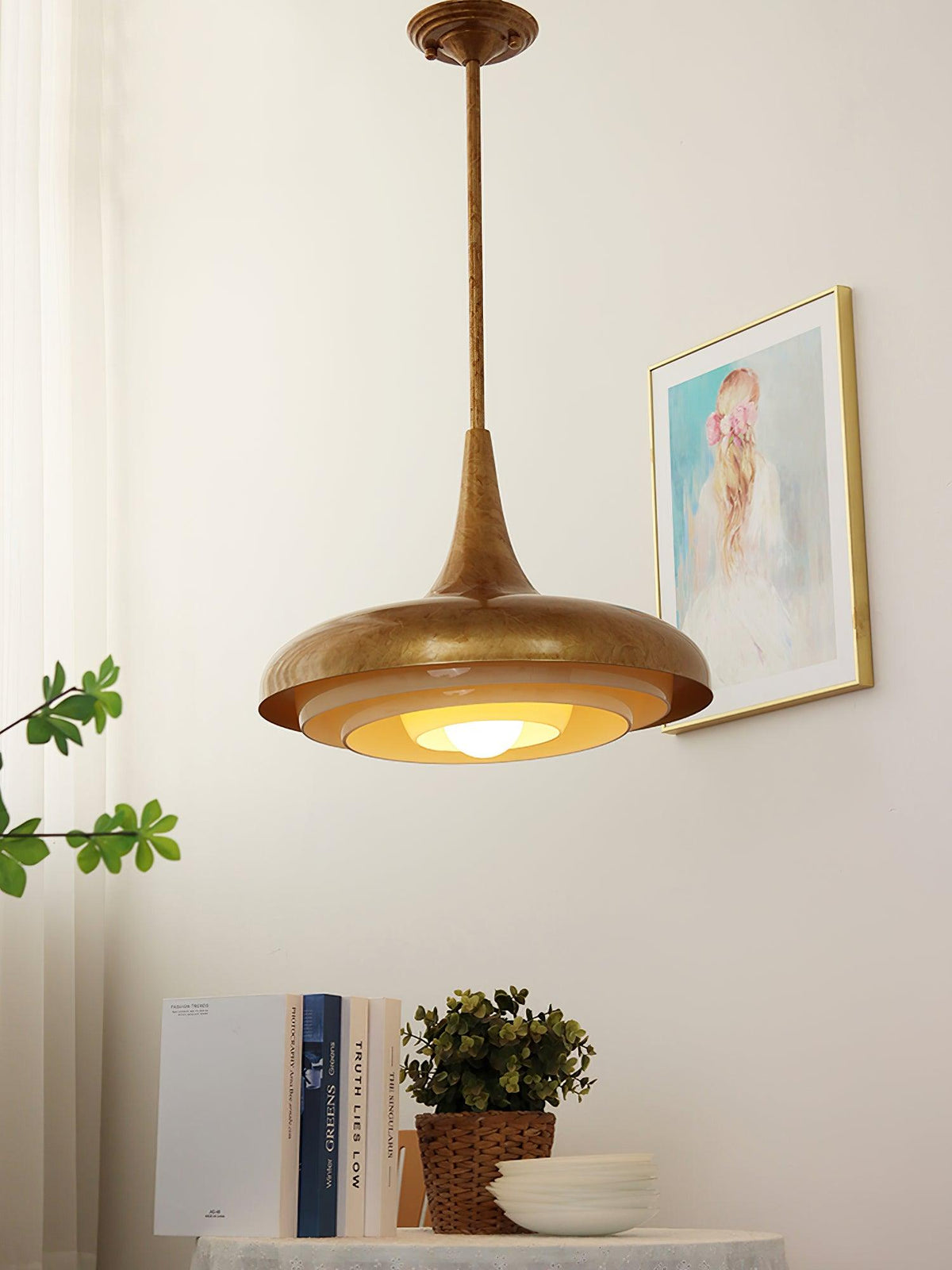 Liorinine Mid-Century-Moderner Pendelleuchte aus Glas