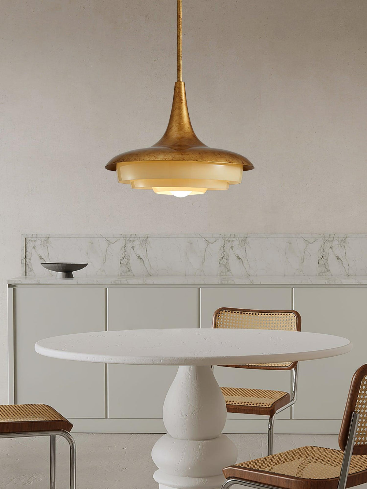 Liorinine Mid-Century-Moderner Pendelleuchte aus Glas