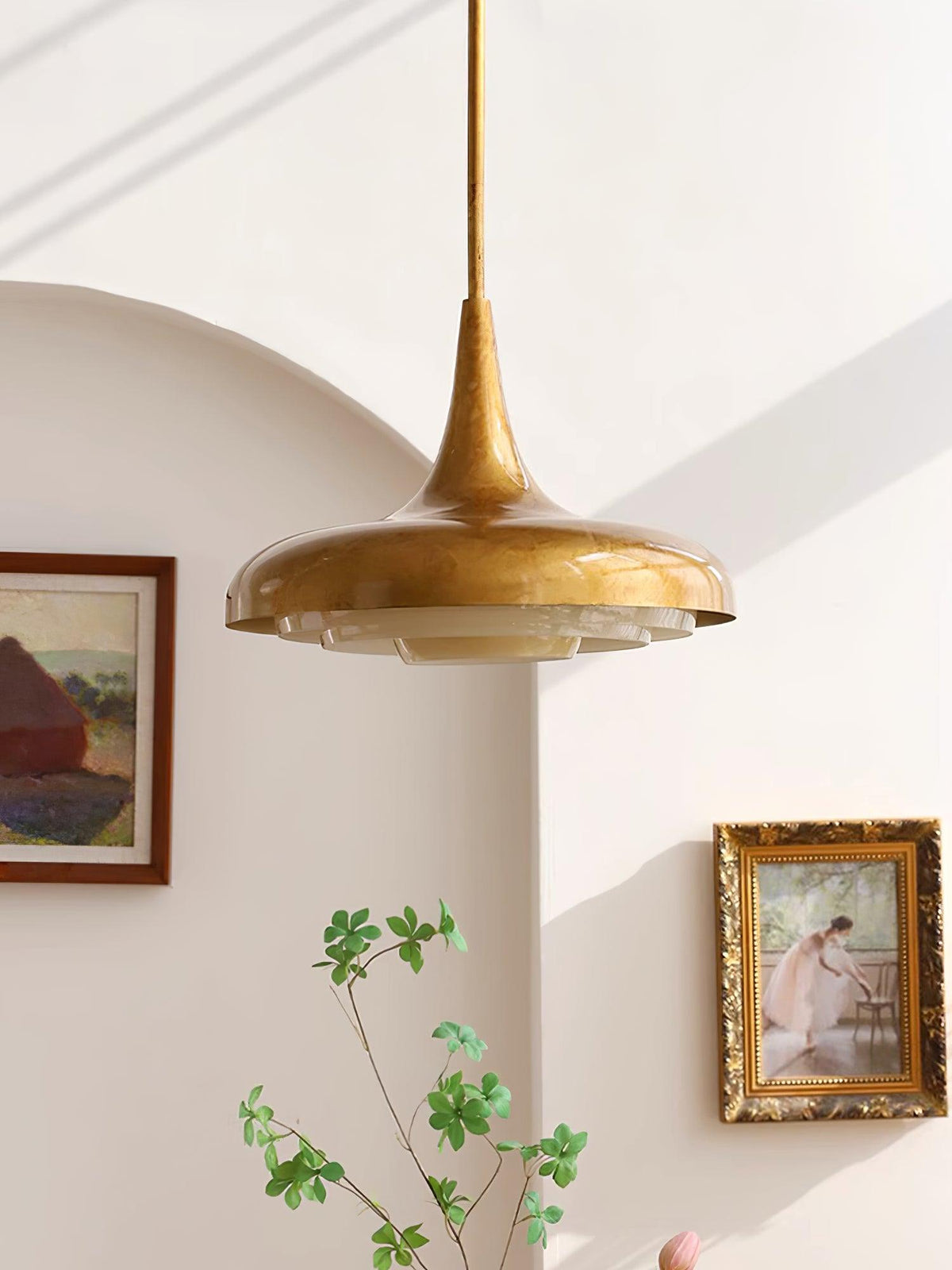 Liorinine Mid-Century-Moderner Pendelleuchte aus Glas