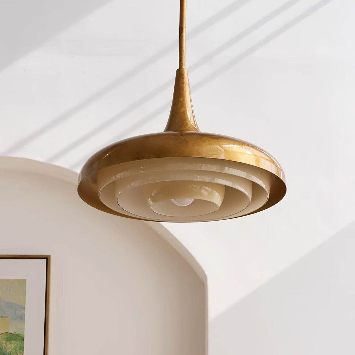 Liorinine Mid-Century-Moderner Pendelleuchte aus Glas