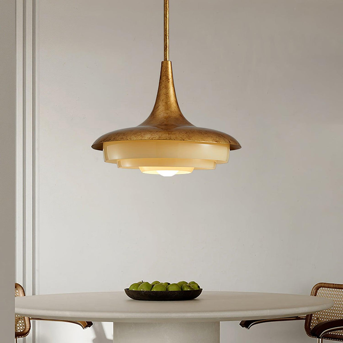 Liorinine Mid-Century-Moderner Pendelleuchte aus Glas