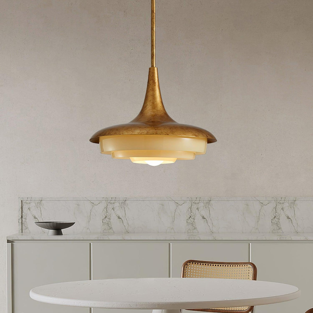 Liorinine Mid-Century-Moderner Pendelleuchte aus Glas