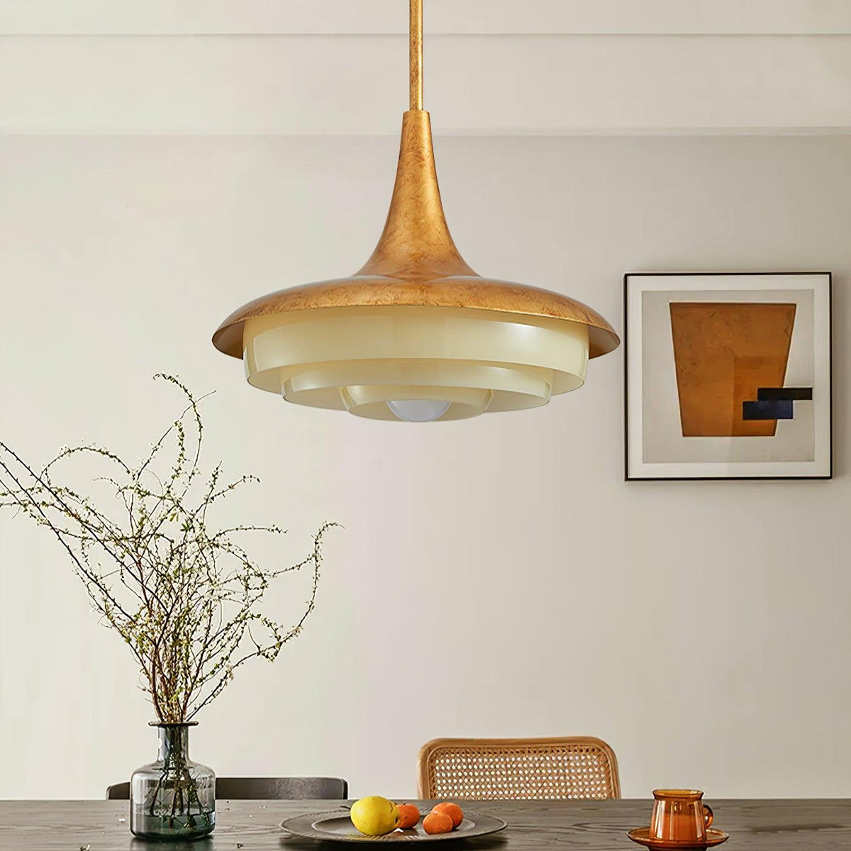Liorinine Mid-Century-Moderner Pendelleuchte aus Glas