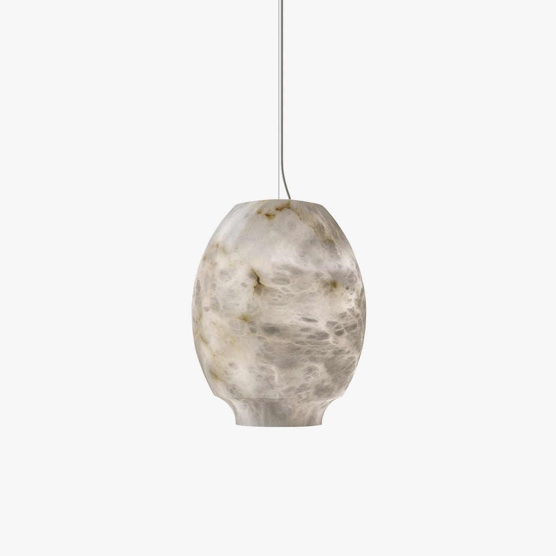 Thalia Minimalistische Alabaster-Pendelleuchte