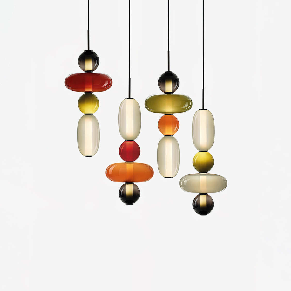 Lioraena Candied Glas Cluster Pendelleuchte