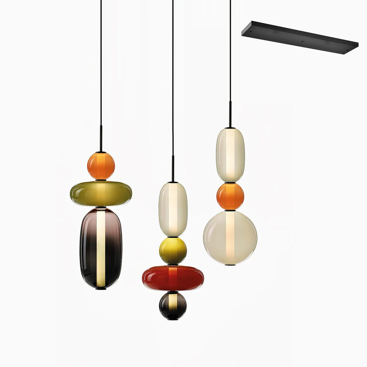 Velinian Kronleuchter aus Glas