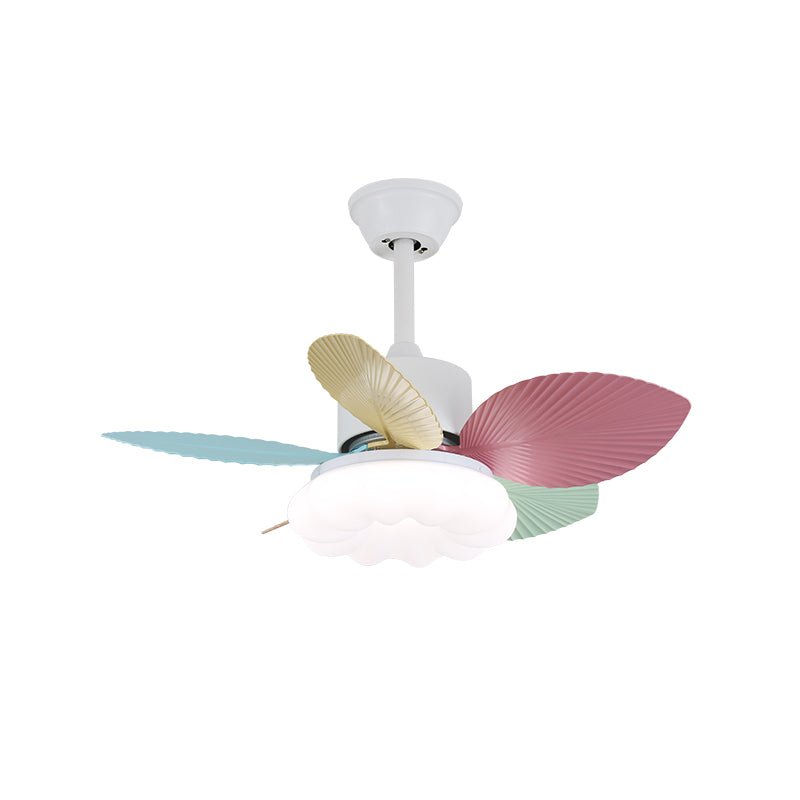 Celoia bunte Glas-Deckenventilator mit Beleuchtung