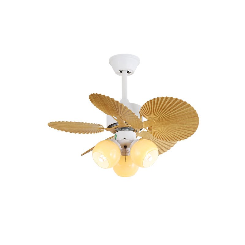 Celoia bunte Glas-Deckenventilator mit Beleuchtung