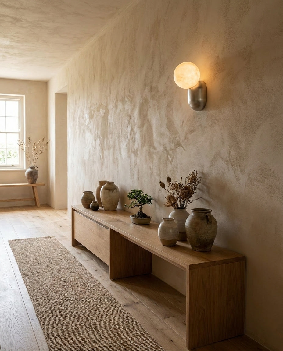 Keststone Alabaster-Wandleuchte