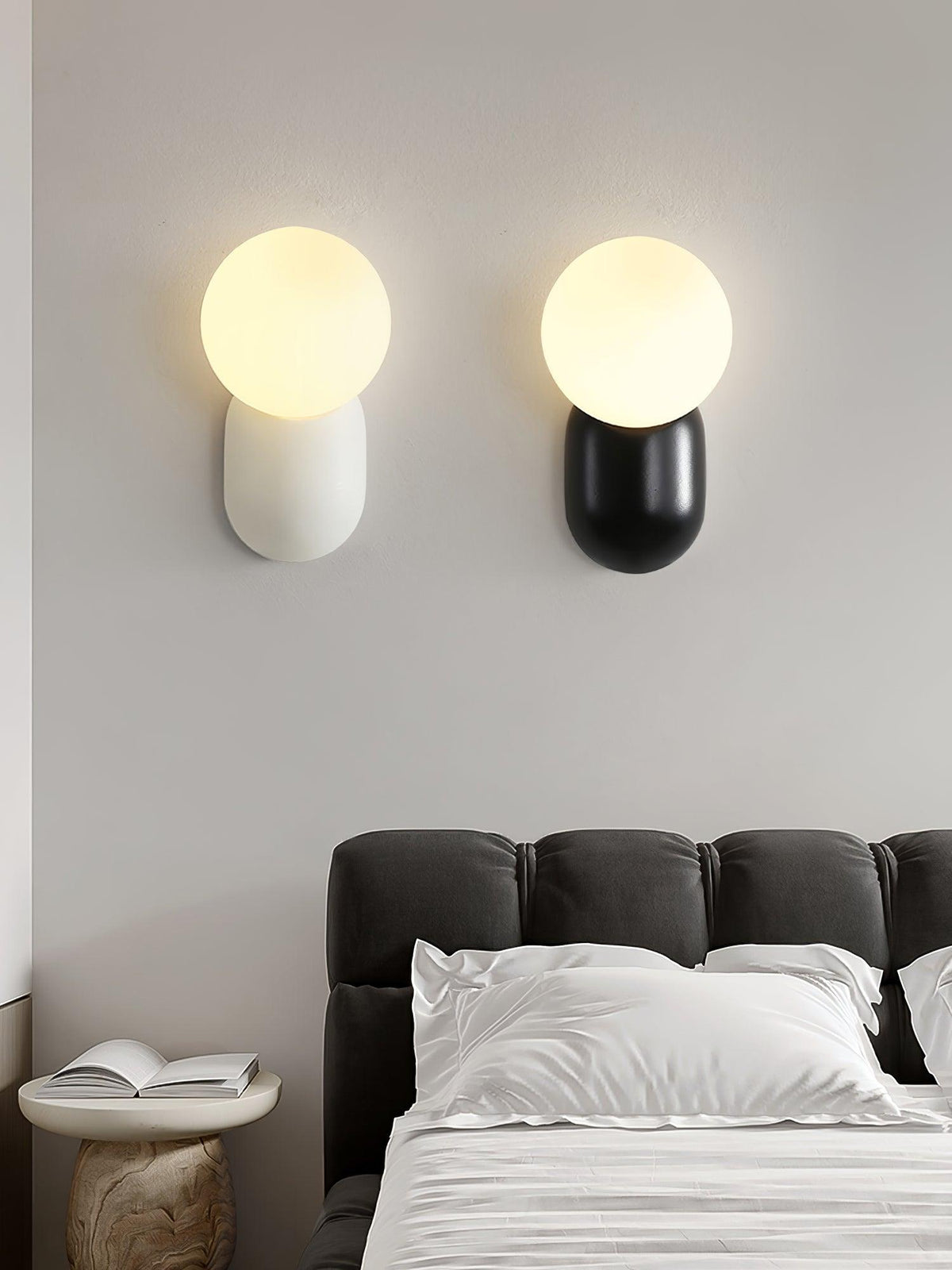 Nelo Minimalistische Wandleuchte mit Kugelschirm