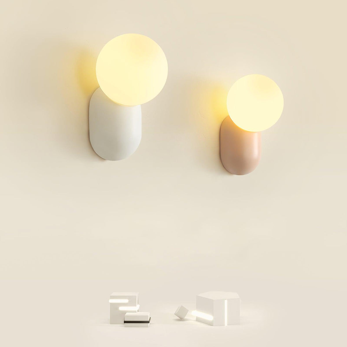 Nelo Minimalistische Wandleuchte mit Kugelschirm