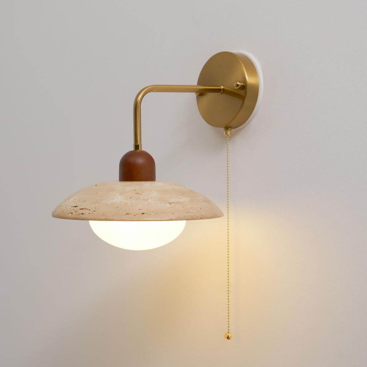 Leto Travertine Wandleuchte