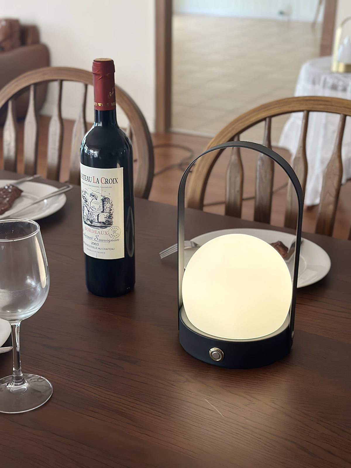 Zenon Glas Minimalistische Tischleuchte