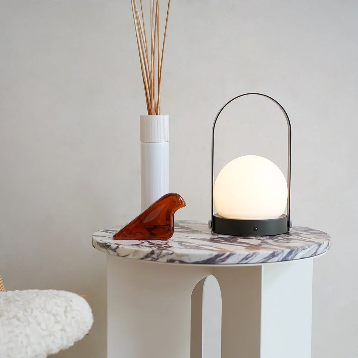 Zenon Glas Minimalistische Tischleuchte