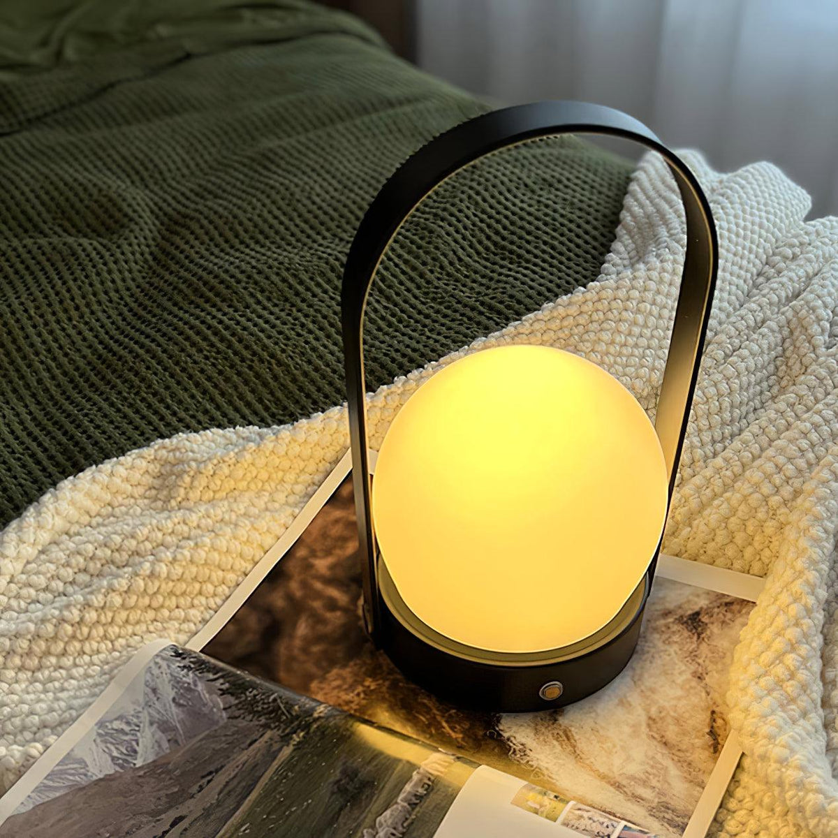 Zenon Glas Minimalistische Tischleuchte