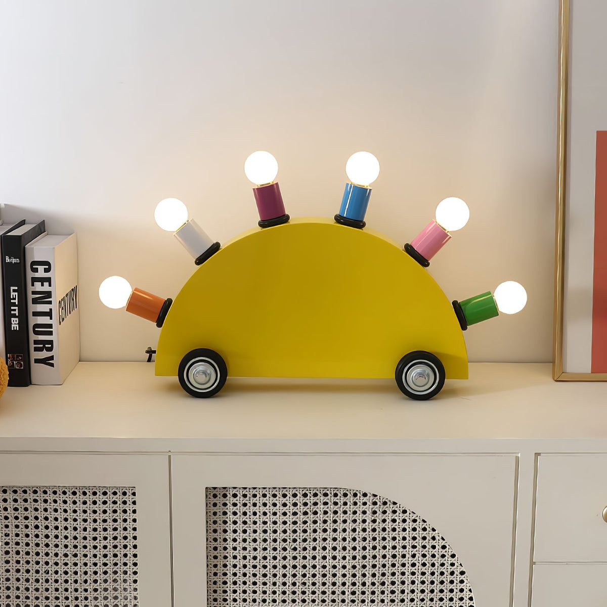 Mirerette Tischleuchte Auto bunt Kinderzimmer