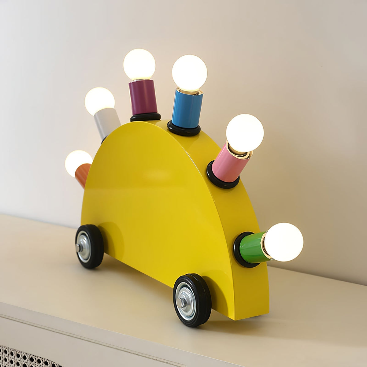 Mirerette Tischleuchte Auto bunt Kinderzimmer