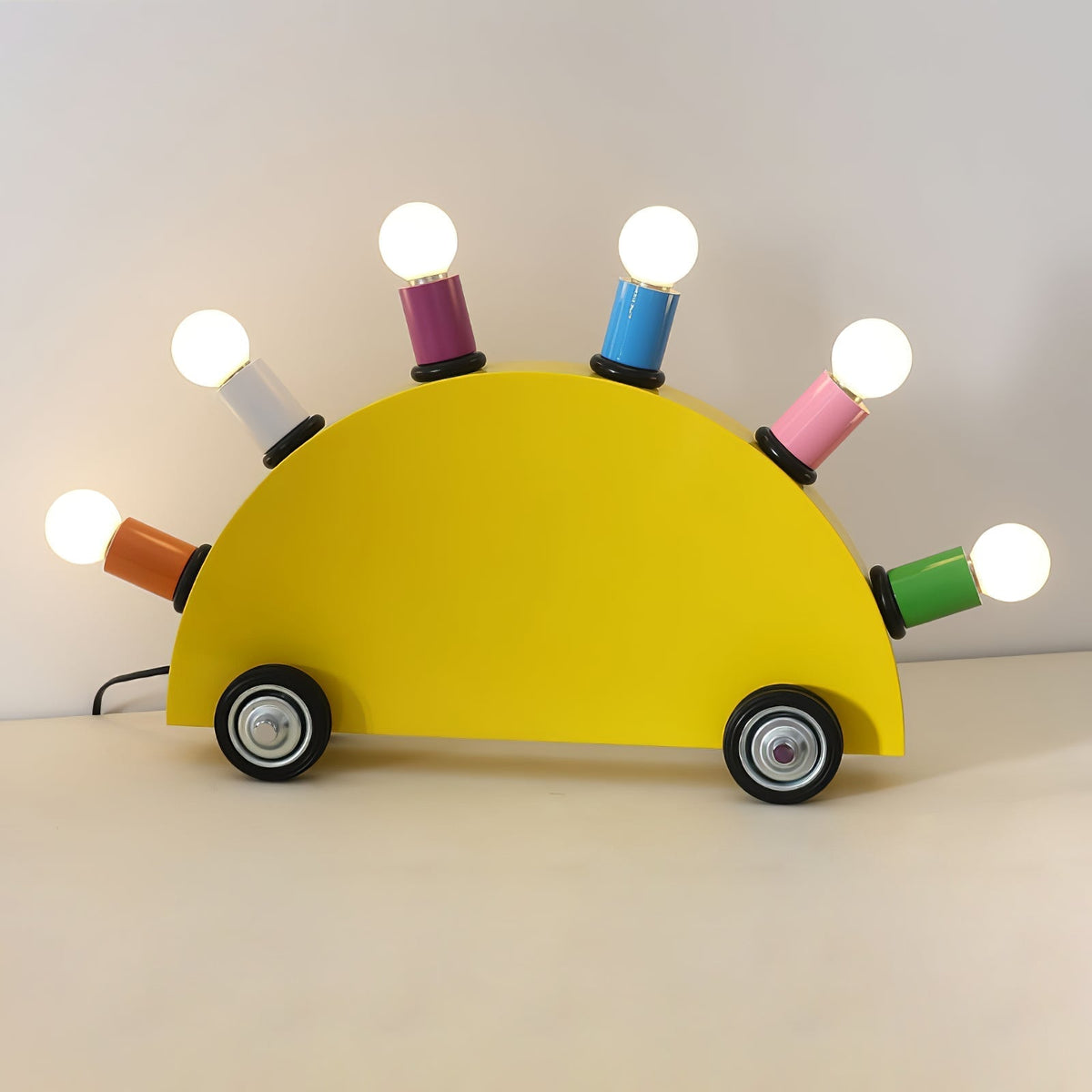 Mirerette Tischleuchte Auto bunt Kinderzimmer