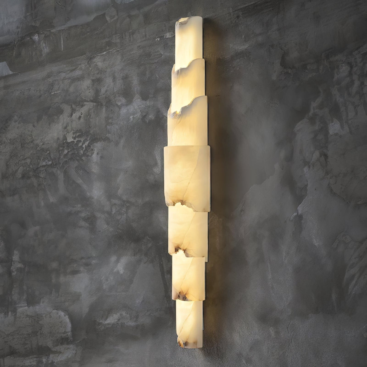 Caspian mehrschichtige Alabaster-Wandleuchte