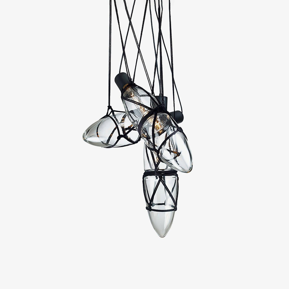 Sior Pendelleuchte aus Glas in Kieselsteinform Individual Creativity Flasche