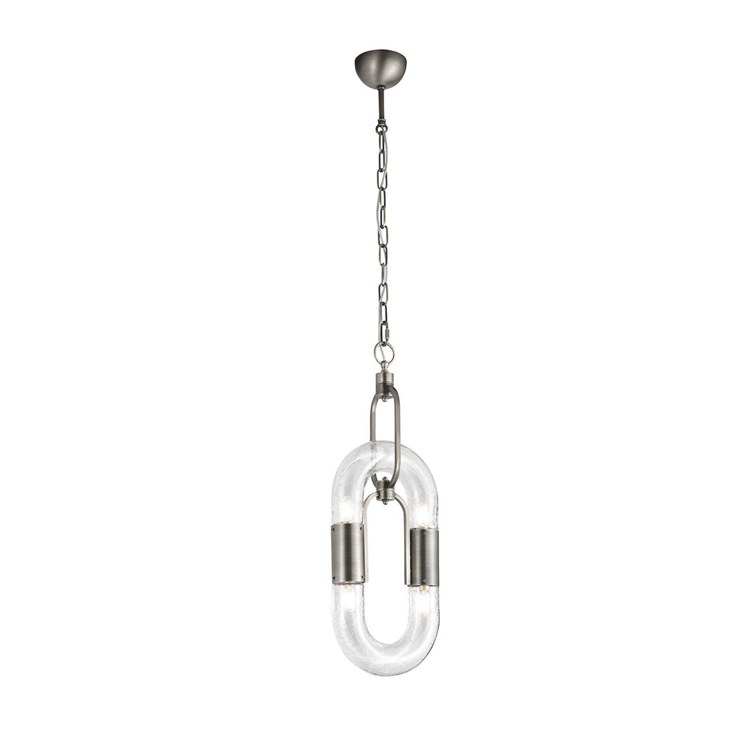 Pendelleuchte mit Kettenglied-Design aus Edelstahl im modernen Stil