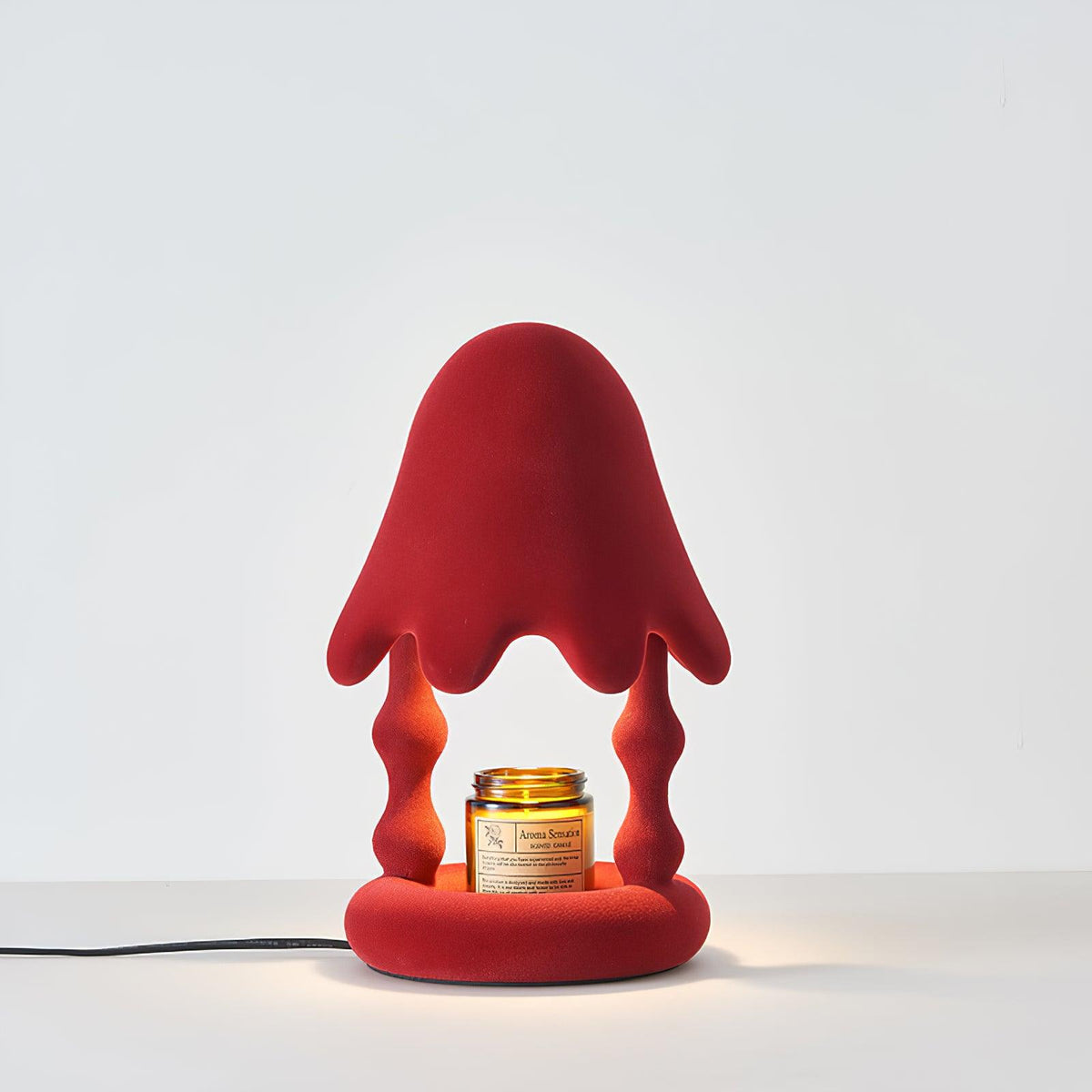 Alcariol Tischlampe aus flockigem Kunstharz